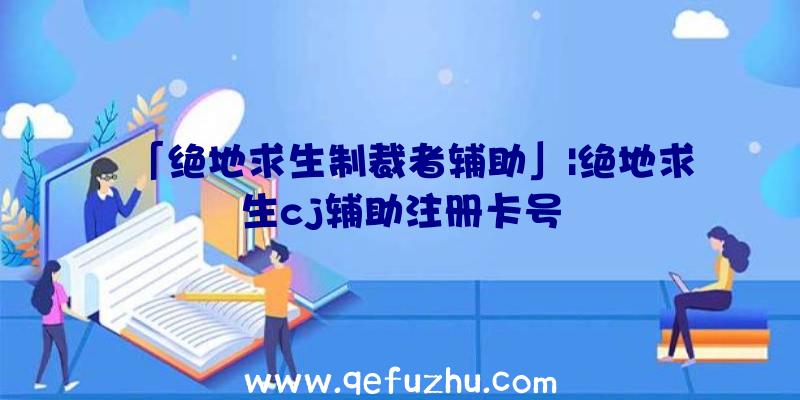 「绝地求生制裁者辅助」|绝地求生cj辅助注册卡号